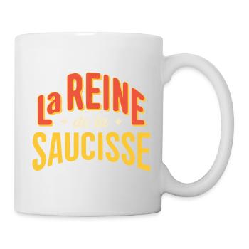 Reine de la Saucisse Retro - Mug blanc - blanc - Droite