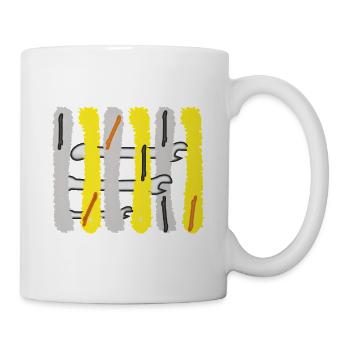 Werkzeug Schraubenschlüsseln - Tasse - Weiß - Rechts