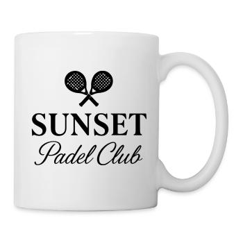 Sunset Padel Club Emblem - Mug - white - Right