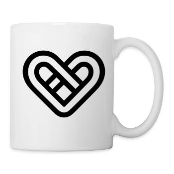 Unendliches Herz - Tasse - Weiß - Rechts