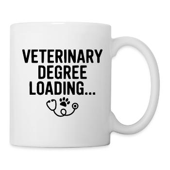 Veterinärabschluss wird geladen... - Tasse - Weiß - Rechts