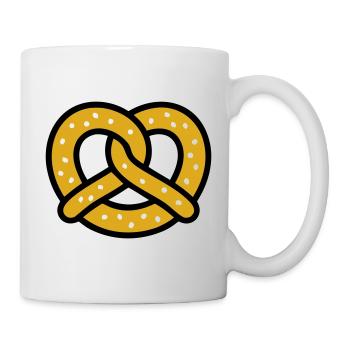 Festival folk du jardin de bière Pretzel Bavaria Pretzel Baker - Mug blanc - blanc - Droite