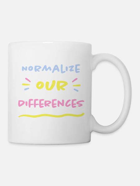 Normalize our Differences - Inclusion ASD ADHD - Mug - white