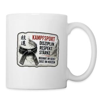 Kampfsport – Disziplin und Stärke - Tasse - Weiß - Rechts