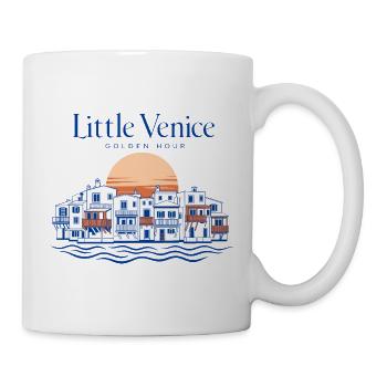Mykonos Little Venice Golden Hour Travel Design - Mug - white - Right
