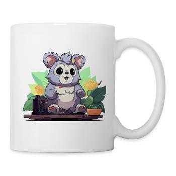 DJ panda câlin dans la jungle - Mug blanc - blanc - Droite