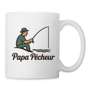 Papa Pêcheur - Mug blanc - blanc - Droite