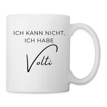 Voltigieren Training: Lustiger Volti Spruch - Tasse - Weiß - Rechts
