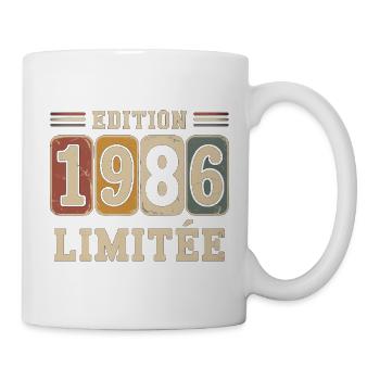 Édition 1986 Limitée Vintage - Mug blanc - blanc - Droite