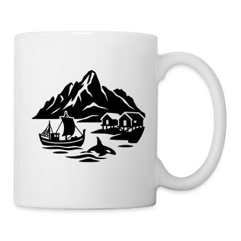 Vesterålen, Norvège - Mug blanc - blanc - Droite