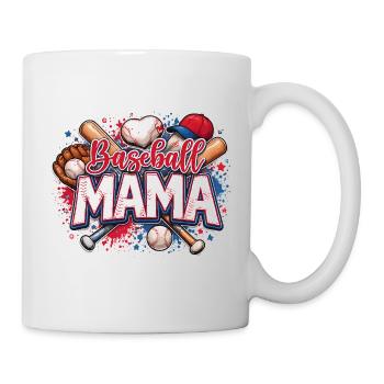 Baseball Mama Maman Sport Américain USA - Mug blanc - blanc - Droite