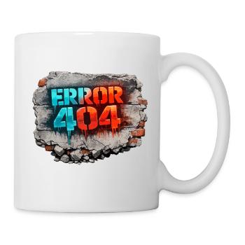 Fehler 404 Street Art - Tasse - Weiß - Rechts