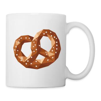Geometric Pretzels – Pretzel Snack Motif - Mug - white - Right
