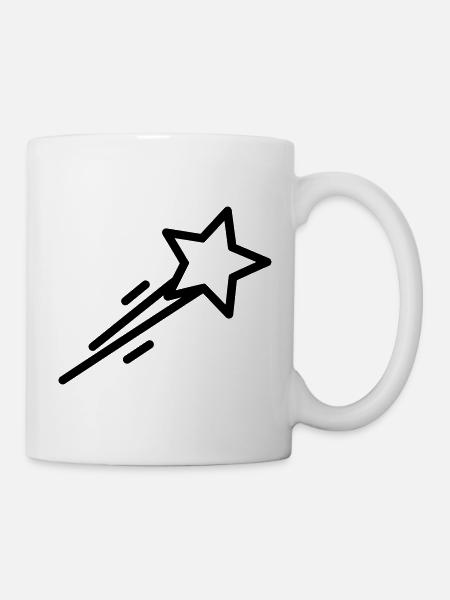 Sternschnuppe - Tasse - Weiß