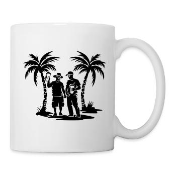 Équipe de vacances Silhouette de la plage - Mug blanc - blanc - Droite