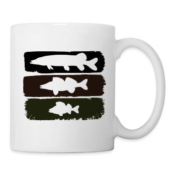 Hecht Zander Barsch - Tasse - Weiß - Rechts