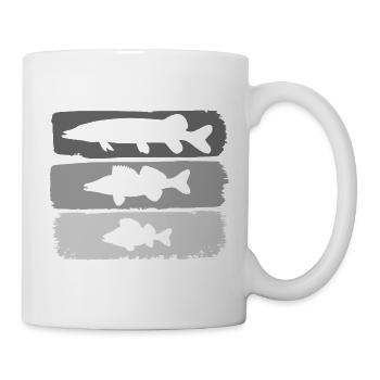 Hecht Zander Barsch - Tasse - Weiß - Rechts
