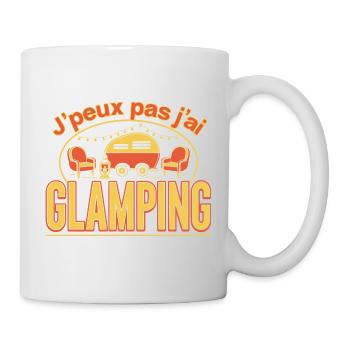 J'peux pas j'ai Glamping - Mug blanc - blanc - Droite