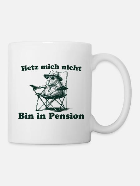 Capybara Pensionär Spruch Lustiges Geschenk - Tasse - Weiß