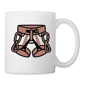 Harnais d’escalade Alpinisme Escalade Salle d’escalade - Mug blanc - blanc - Droite