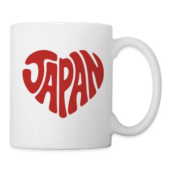 Japan Heart Graffiti Emblem - Mug - white - Right
