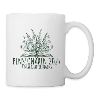 Pensionärin 2027 Retro Abschied Beamtin - Tasse - Weiß - Rechts