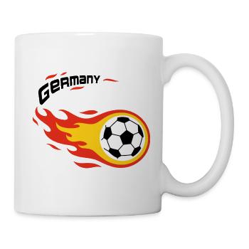 Fußball Fanshirt Deutschland Germany Komet - Tasse - Weiß - Rechts