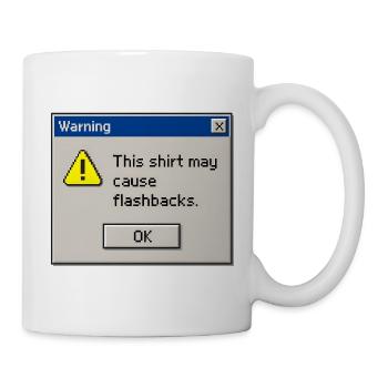 Retro 90s Computer Error Pop Up Flashback - Mug - white - Right