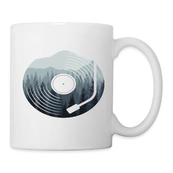 Vinyl Record Nature Forest - Mug - white - Right