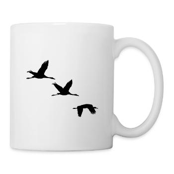 Cranes in flight - Mug - white - Right