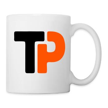 Équipe de ping-pong TP avec logo de tennis de table - Mug blanc - blanc - Droite