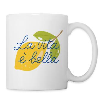 La Vita è Bella - Mug blanc - blanc - Droite