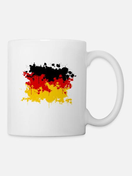 Deutschland Drips - Tasse - Weiß