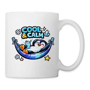 Cool & Calm Penguin Relaxed - Mug - white - Right