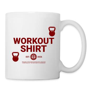 Workout Shirt - Tasse - Weiß - Rechts