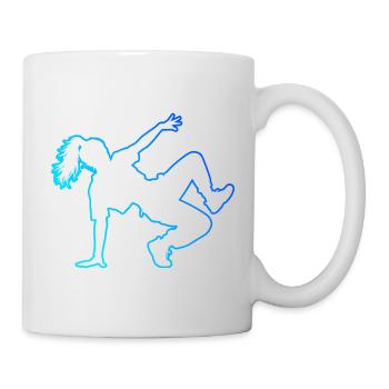 Idée de cadeau pour le danseur hip-hop avec le b-boying - Mug blanc - blanc - Droite