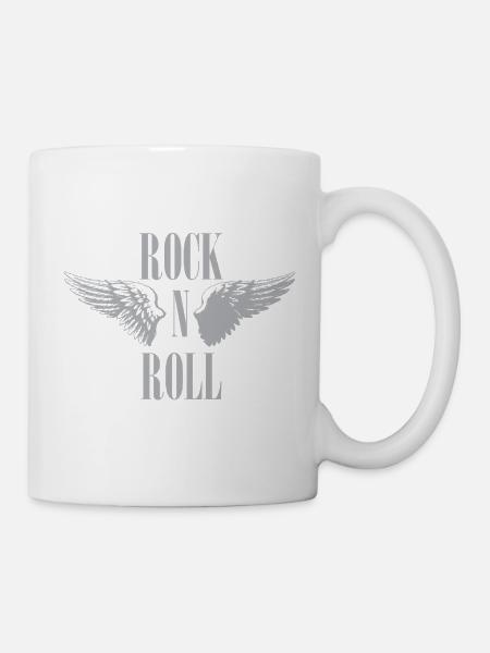 Rock N Roll Wings - Tasse - Weiß