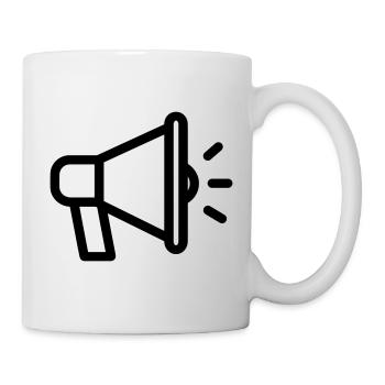 mégaphone - Mug blanc - blanc - Droite