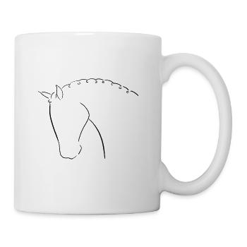 Cheval - Mug blanc - blanc - Droite
