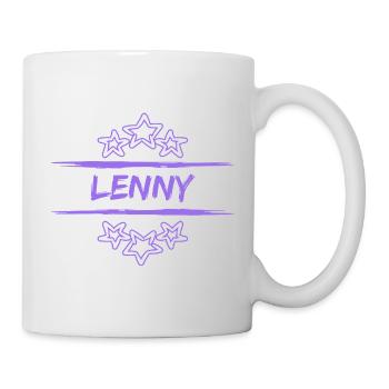 Geburtsname Lenny - Tasse - Weiß - Rechts