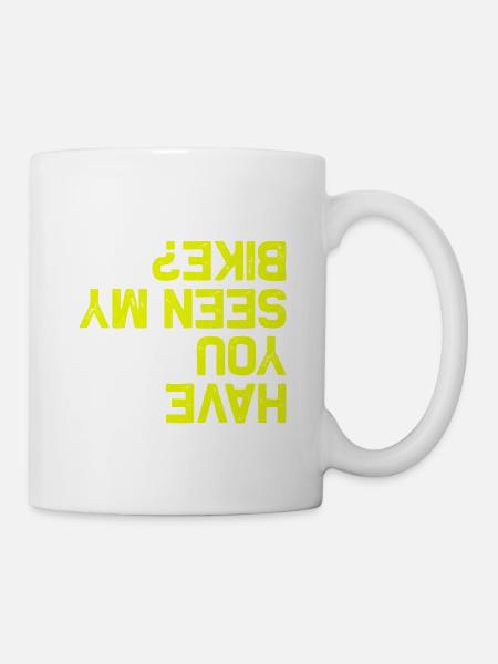 Seen my bike? Fahrrad Mountainbike MTB Downhill - Tasse - Weiß