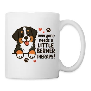 Bernese Mountain Dog Little Berner Therapy Dog Humor - Mug - white - Right