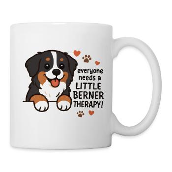 Bernese Mountain Dog Little Berner Therapy Dog Humor - Mug - white - Right