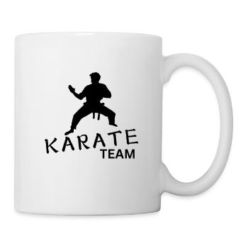 Équipe de karaté - Mug blanc - blanc - Droite