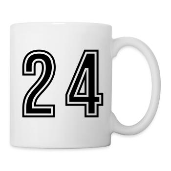 24 Symbole numérique - Mug blanc - blanc - Droite