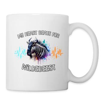 Lignée du cœur des gnous - Mug blanc - blanc - Droite