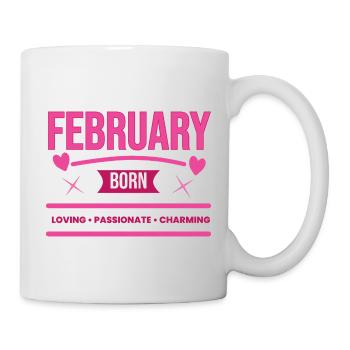 February Born Hearts - Mug - white - Right