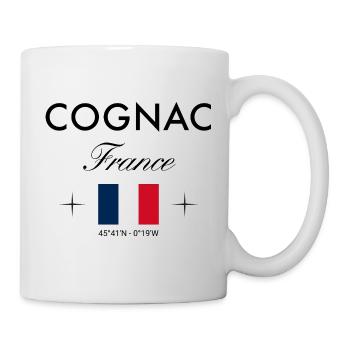 Souvenir de voyage coordonné Cognac France - Mug blanc - blanc - Droite
