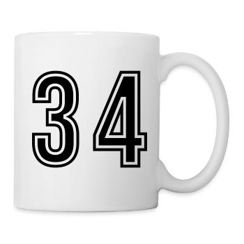 34 Number Symbol - Mug - white - Right