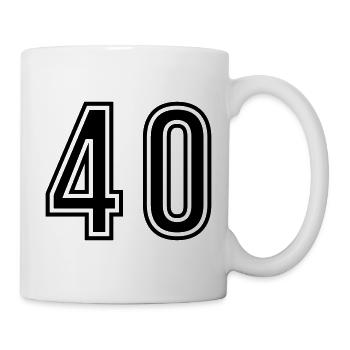 40 Number Symbol - Mug - white - Right